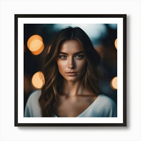 Portrait Of A Young Woman Art Print