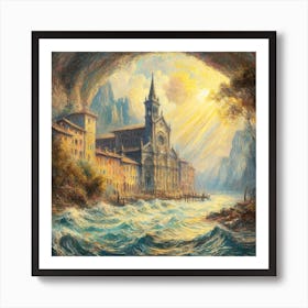 Church In The Mountains Art Print