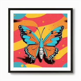 Abstract Butterfly Art Print