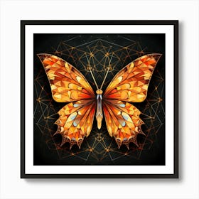Abstract Butterfly Art Print