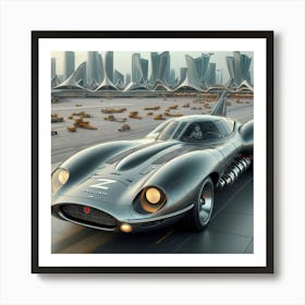 Futuristic Sports Car 4 Art Print