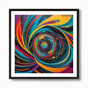 Abstract Swirl Painting Art Print