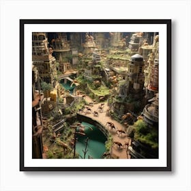 Miniature City by Ants Art Print