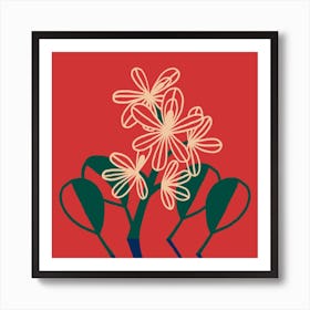 Water Lilly Square Art Print