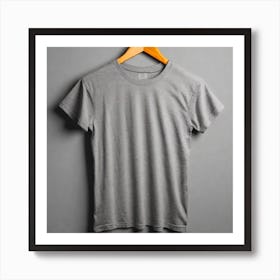 Grey T - Shirt 4 Art Print
