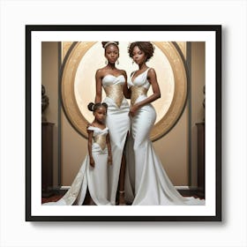 Three African Brides Art Print