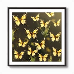 Butterflies In The Grass Art Print