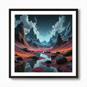 Abstract Landscape Painting Art Print