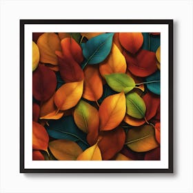 Autumn Leaves Wallpaper 3 Art Print