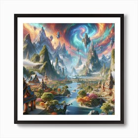 Land Of Myth And Magic Art Print