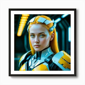 Futuristic Girl 32 Art Print