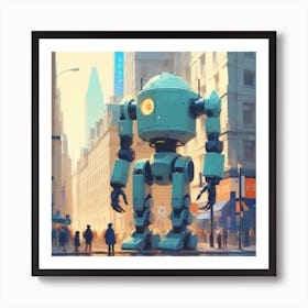 Robot City 12 Art Print