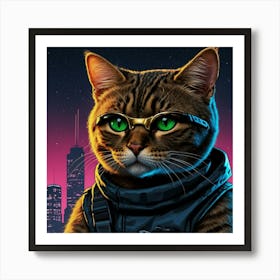 Default A Badass Ninja Cat Named Bitmeow Movie Poster Backgrou 0 Poster