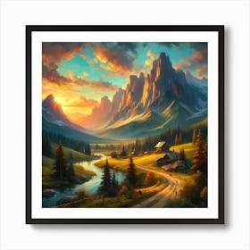 Mountain Landscape 19 Art Print