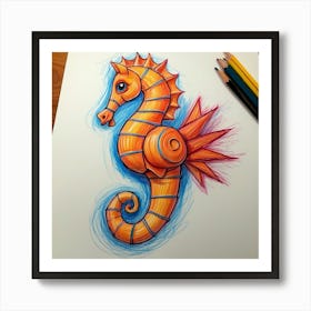 Seahorse 3 Art Print