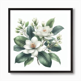 Flowers of Ficus 3 Art Print