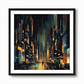 Night City 1 Art Print