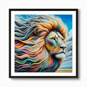 Lion Of The Sky Art Print