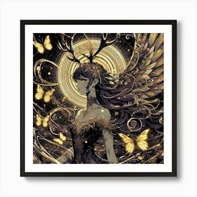 Angel Of The Night 1 Art Print