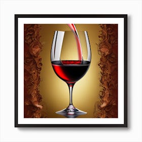 Red Wine Pouring 2 Art Print