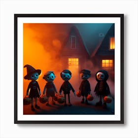 Spooky Halloween Art Print