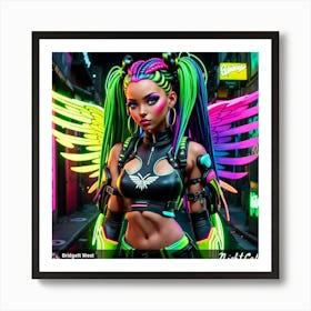 Neon Angel 27 Art Print