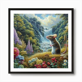 Mouse In The Garden 6 Art Print