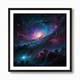 Nebula paintings art print 1 Art Print