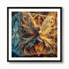 Fractal Fairy 2 Art Print