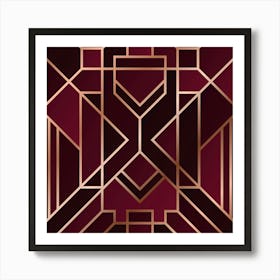 Art Deco Pattern 20 Art Print