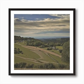 Oxfordshire Countryside Art Print