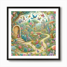 Fairy Garden 2 Art Print