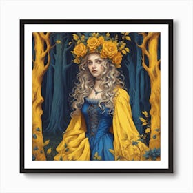 Flower witch Art Print