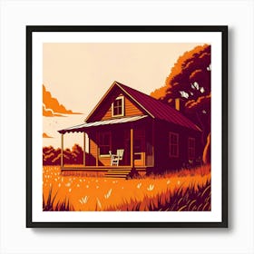 House In The Country Art Print