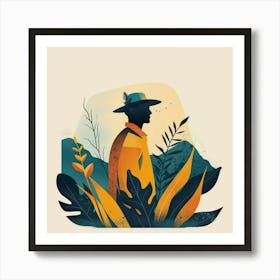 Illustration of Person Art Print