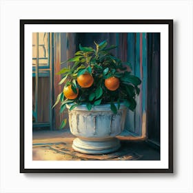 Oranges In A Pot 5 Art Print