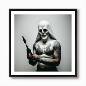 Skeleton Man Art Print