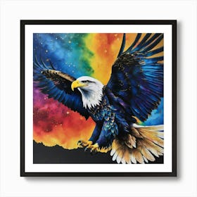 Eagle In Flight Art Print