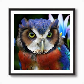 Colorful Owl 8 Art Print