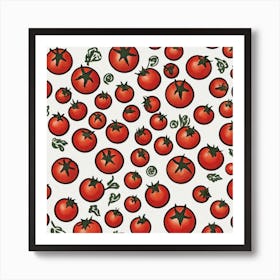 Tomato Pattern 7 Art Print