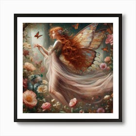 Fairy In The Forest 39 Art Print