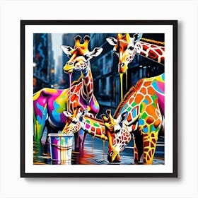 Giraffes Art Print