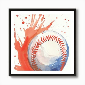 Baseball Painting 1 Art Print