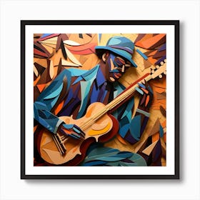Blues Musician 2 Art Print