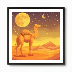 Camel In The Desert 12 Poster