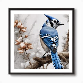 Blue Jay 3 Art Print