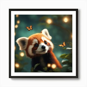 Red Panda 2 Art Print