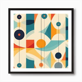 Abstract Geometric Pattern 48 Art Print