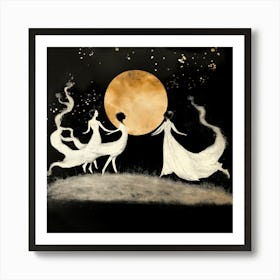 Moonlight Dance II Art Print