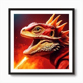 Fire and Dragons Art Print